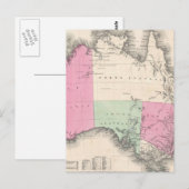 kaart van Australië (1862) (Voorkant / Achterkant)