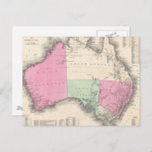 kaart van Australië (1862) (Voorkant / Achterkant)