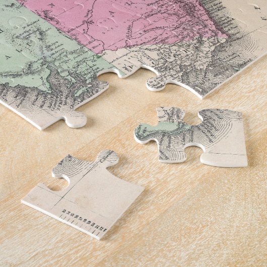  kaart van Australië (1862) Legpuzzel (Zijkant)