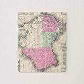  kaart van Australië (1862) Legpuzzel (Verticaal)