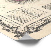  kaart van Australië (1862) Poster (Hoek)