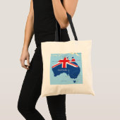 Kaart van Australië Canvas tas (Voorkant (product))