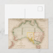 Kaart van Australië en Nieuw-Zeeland (Voorkant / Achterkant)