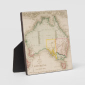 Kaart van Australië en Nieuw-Zeeland Fotoplaat (Voorkant)