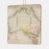 Kaart van Australië en Nieuw-Zeeland Keramisch Ornament (Links)
