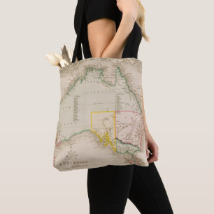 Kaart van Australië en Nieuw-Zeeland Tote Bag