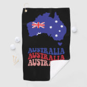 Kaart van Australië Golfhanddoek (Insitu)