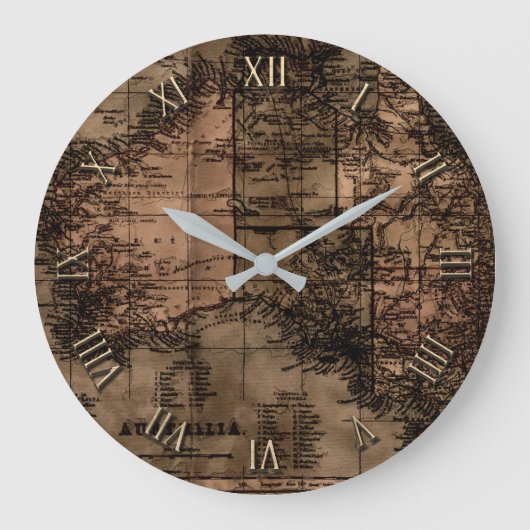 kaart van Australië Grote Klok (Voorkant)