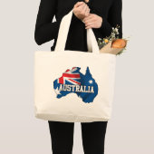 Kaart van Australië Grote Tote Bag (Voorkant (product))