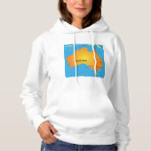Kaart van Australië Hoodie (Voorkant)