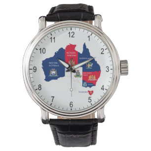 Kaart van Australië Horloge