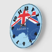Kaart van Australië klok (Hoek)