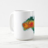 Kaart van Australië Koffiemok (Voorkant links)