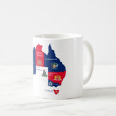 Kaart van Australië Koffiemok (Voorkant rechts)