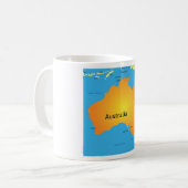 Kaart van Australië Koffiemok (Voorkant links)