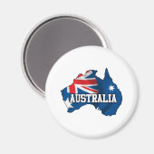 Kaart van Australië Magneet (Voorkant / Achterkant)