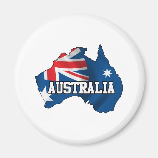 Kaart van Australië Magneet (Voorkant)