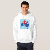 Kaart van Australië Mannen Hoodie (Voorkant volledig)