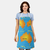 Kaart van Australië Schort (Gedragen)