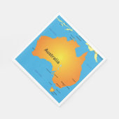 Kaart van Australië Servet (Hoek)