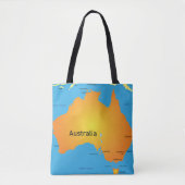 Kaart van Australië Tote Bag (Voorkant)