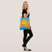 Kaart van Australië Tote Bag (Op model)