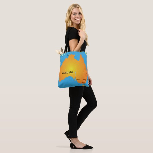 Kaart van Australië Tote Bag (Op model)
