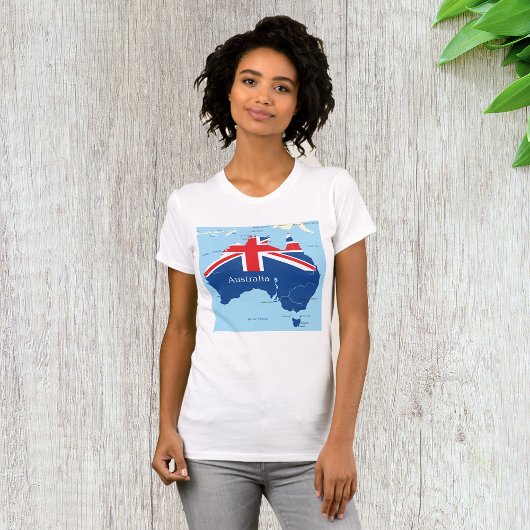 Kaart van Australië Vrouwen T-shirt