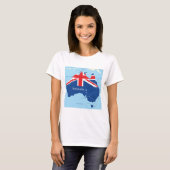 Kaart van Australië Womens T-Shirt (Voorkant volledig)