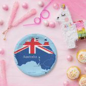 Kaart van Australisch Australisch Bord voor landen (Feest)