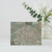 Kaart van Avignon, van "Civitates Orbis Terrarum"  (Staand voorkant)