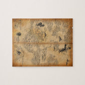 Kaart van avonturier legpuzzel (Horizontaal)