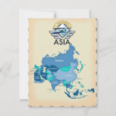  kaart van Azië (Voorkant)