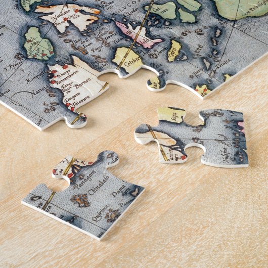  kaart van Azië | 1580 Legpuzzel (Zijkant)