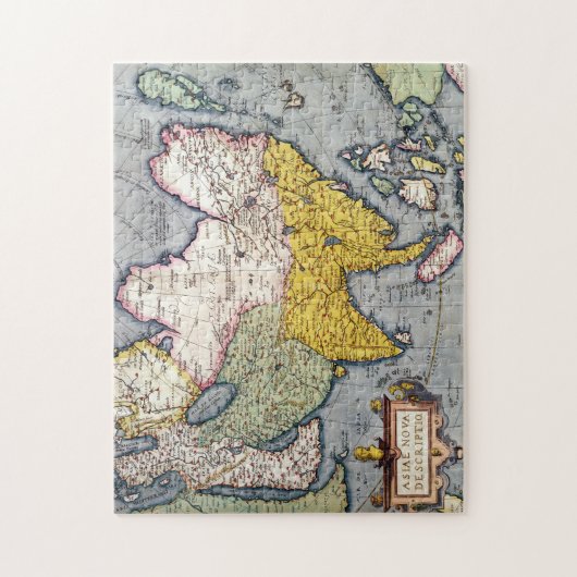  kaart van Azië | 1580 Legpuzzel (Verticaal)