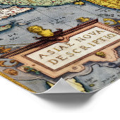  kaart van Azië | 1580 Poster (Hoek)