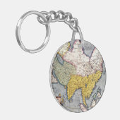  kaart van Azië | 1580 Sleutelhanger (Voorkant Links)