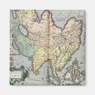  kaart van Azië   1592 Magneet
