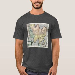 kaart van Azië 1592 T-shirt