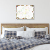  kaart van Azië | 1786 Canvas Afdruk (Insitu (Slaapkamer))