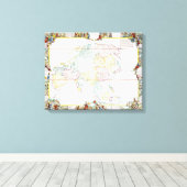  kaart van Azië | 1786 Canvas Afdruk (Insitu (Houten vloer))