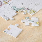 kaart van Azië | 1786 Legpuzzel (Zijkant)