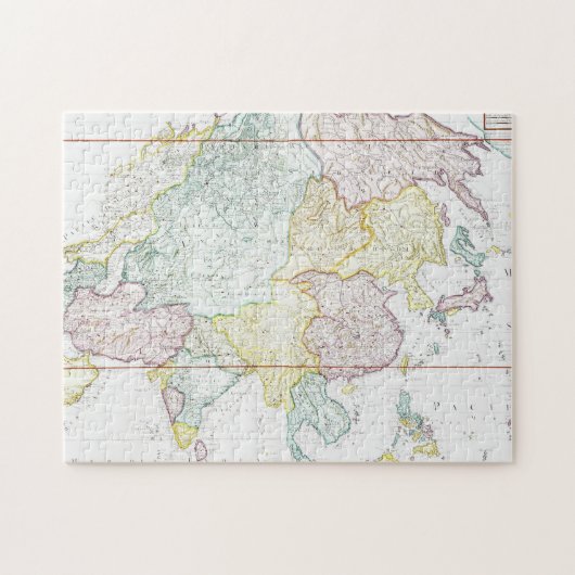 kaart van Azië | 1786 Legpuzzel (Horizontaal)