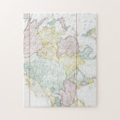 kaart van Azië | 1786 Legpuzzel (Verticaal)