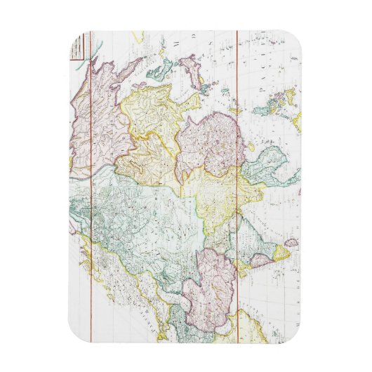  kaart van Azië | 1786 Magneet (Verticaal)