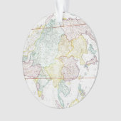 kaart van Azië | 1786 Ornament (voorkant)
