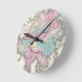 kaart van Azië (1855) Ronde Klok (Hoek)