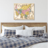 Kaart van Azië Canvas Afdruk (Insitu (Slaapkamer))