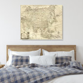 Kaart van Azië Canvas Afdruk (Insitu (Slaapkamer))