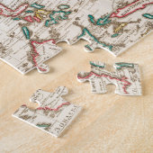 Kaart van Azië. Identiek aan de kaarten van Guilla Legpuzzel (Zijkant)